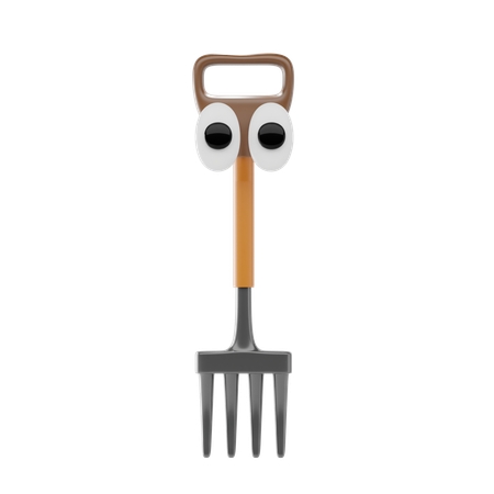 Garden Fork  3D Icon