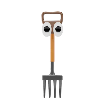 Garden Fork  3D Icon
