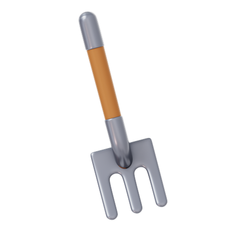 Garden Fork  3D Icon