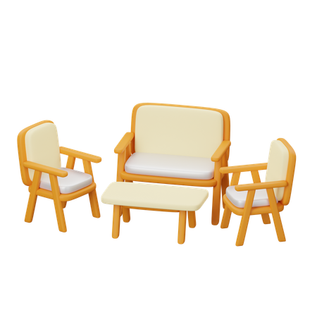 Garden Furniture  3D Icon
