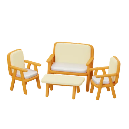 Garden Furniture  3D Icon