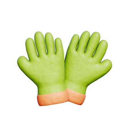 園芸用手袋  3D Icon