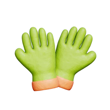園芸用手袋  3D Icon