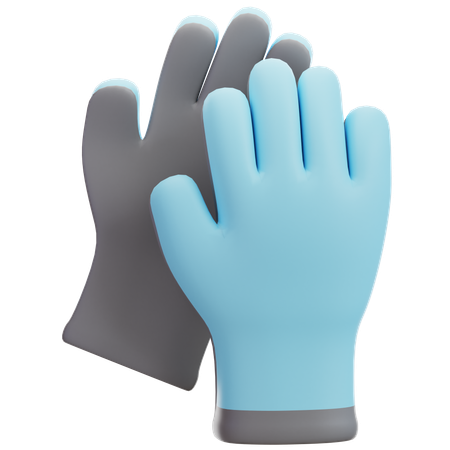 Garden gloves  3D Icon