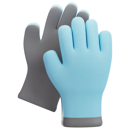 Garden gloves  3D Icon