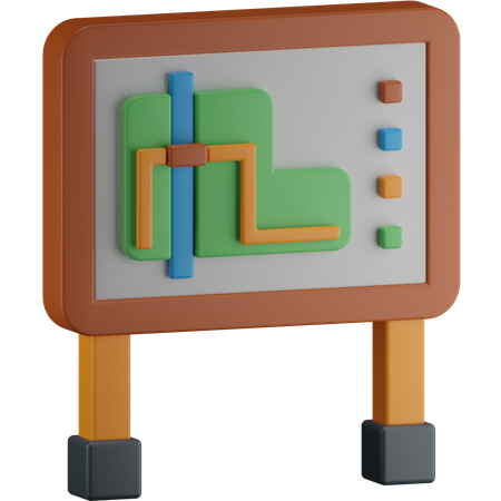 Garden Map  3D Icon