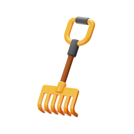 Garden Rake  3D Icon