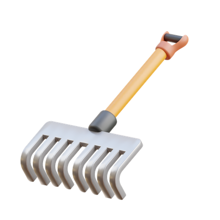 Garden Rake  3D Icon