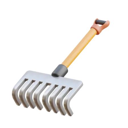 Garden Rake  3D Icon