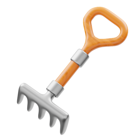 Garden Rake  3D Icon