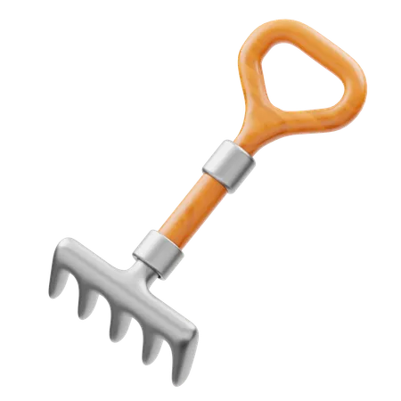 Garden Rake  3D Icon