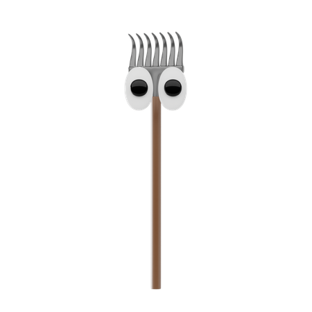 Garden Rake  3D Icon