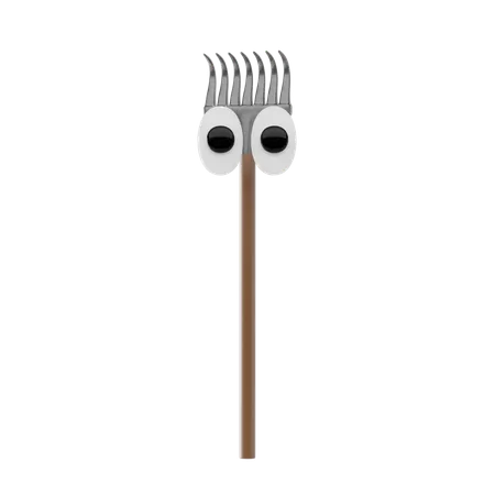 Garden Rake  3D Icon