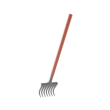 Garden Rake  3D Icon