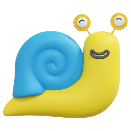 Snail Garden Spring Icon Illustration 3D Icon