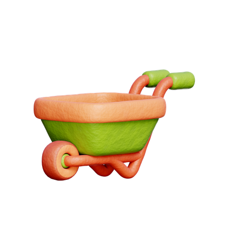 Garden Wheelbarrow  3D Icon