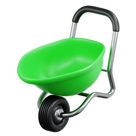 Garden Wheelbarrow  3D Icon