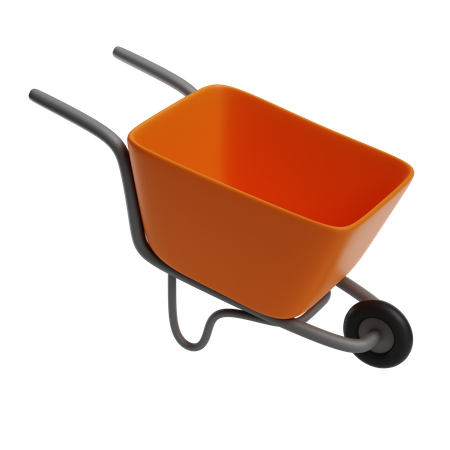 Garden Wheelbarrow  3D Icon