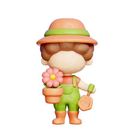 Gardener  3D Icon