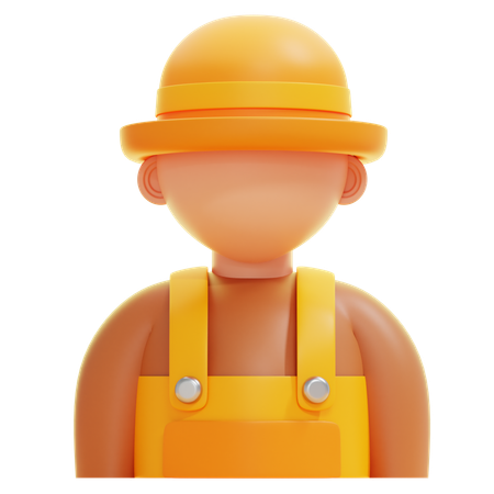 GARDENER MAN  3D Icon