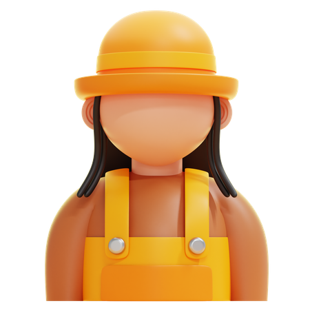 GARDENER WOMAN  3D Icon
