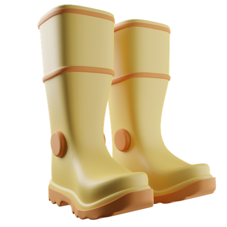 Gardening Boot 3D Icon