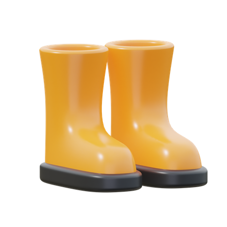 Gardening Boots  3D Icon