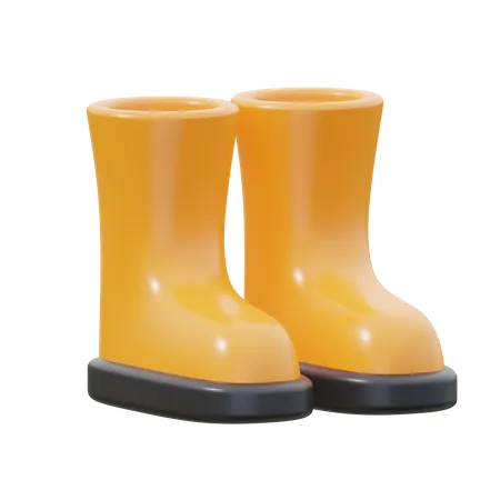 Gardening Boots  3D Icon