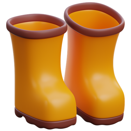 Gardening Boots  3D Icon