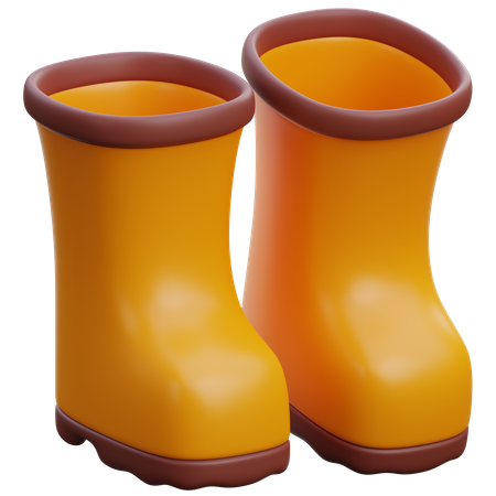 Gardening Boots  3D Icon