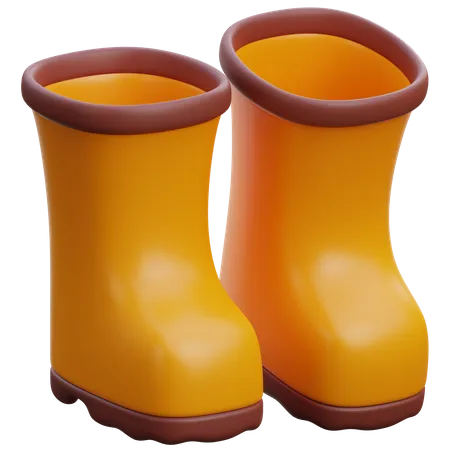 Gardening Boots  3D Icon