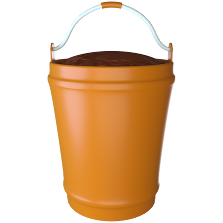 Gardening Bucket  3D Icon