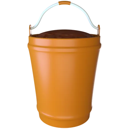 Gardening Bucket  3D Icon