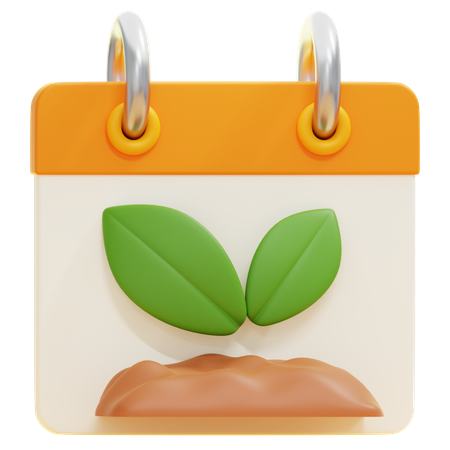 GARDENING CALENDAR  3D Icon