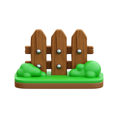 Gardening Fence  3D Icon