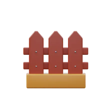 Gardening Fence  3D Icon
