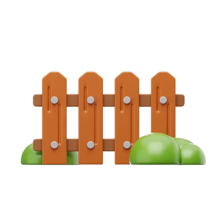 Gardening Fence  3D Icon