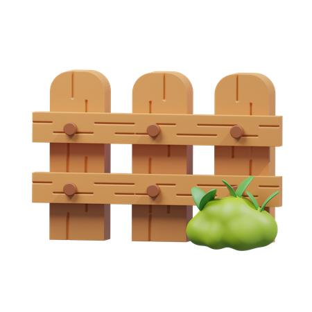 Gardening Fence  3D Icon