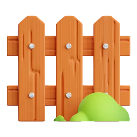 Gardening Fence  3D Illustration