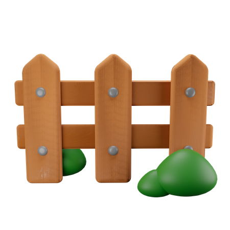 Gardening Fence  3D Illustration