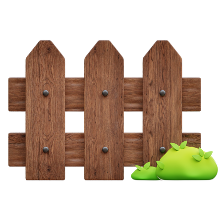 Gardening Fence 3D Icon