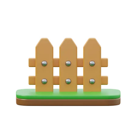Gardening Fence  3D Icon