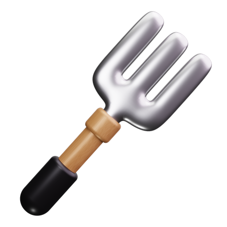 Gardening Fork  3D Icon