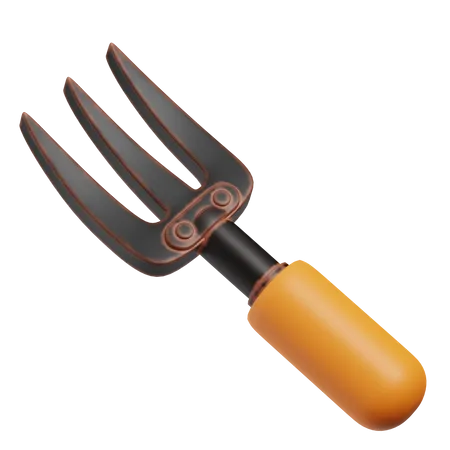 Gardening Fork  3D Icon