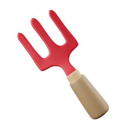 Gardening Fork  3D Icon