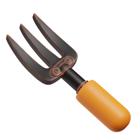 Gardening Fork  3D Icon