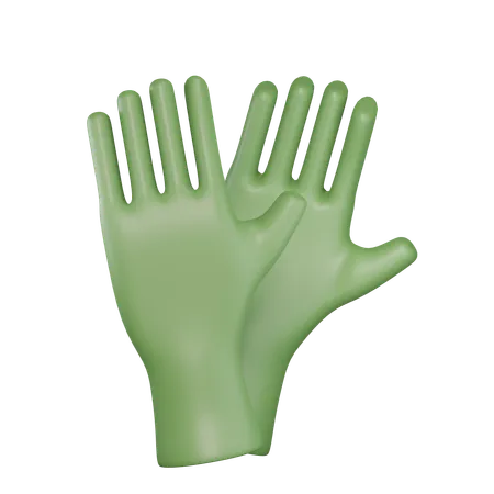 Gardening Gloves 3 D Illustration 3D Icon