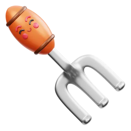 Gardening Rake  3D Emoji