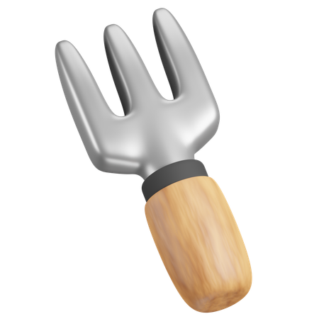 Gardening Rake  3D Icon