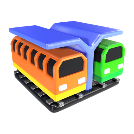 Gare  3D Icon